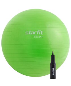 Фитбол d55см Star Fit с ручным насосом GB-109 зеленый