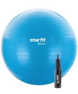 Фитбол d65см с ручным насосом Star Fit GB-109 синий