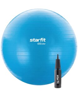 Фитбол d65см Star Fit с ручным насосом GB-109 синий