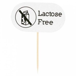 Флажок lactose FREE 8см (100 шт/уп) resto (китай)81211315