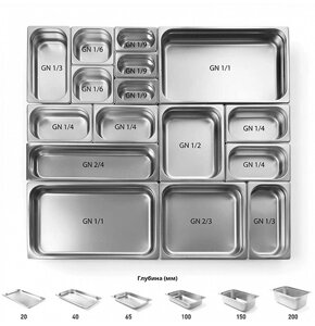 Гастроемкость Foodatlas GN 1/9-100