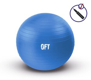 Гимнастический мяч Original Fit. Tools FT-GBR-75BS (75 см) синий
