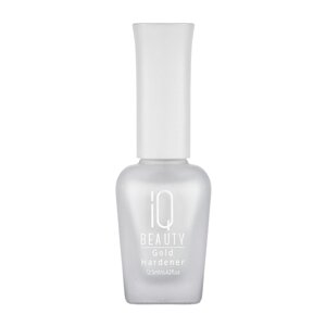 IQ BEAUTY Укрепитель для ослабленных и ломких ногтей с коллоидным золотом / Gold Hardener White 12,5 мл