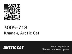 Клапан Arctic Cat 3005-718