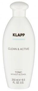 KLAPP тоник без спирта для лица / CLEAN & active 250 мл