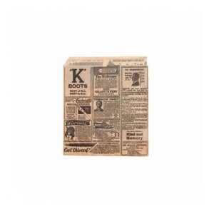 Конвертик для бургера "Газета", жиростойкий пергамент, 13х14 см, 1000 шт/уп Garcia De Pou | 098.01