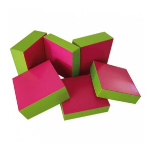 Коробка для кондитерских изделий 16х16 см, фуксия-зеленый, картон, 50 шт/уп Garcia De Pou | 197.90
