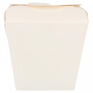 Коробка для лапши 780 мл белая, 8х7 см, СВЧ, 50 шт/уп, картон Garcia De Pou | 151.28