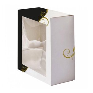 Коробка для торта с окном 32х32х10 см, белая, картон Garcia De Pou | 204.73