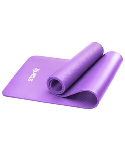 Коврик для йоги и фитнеса 183x58x1,0 см Star Fit NBR FM-301 фиолетовый пастель