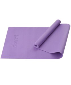 Коврик для йоги и фитнеса 183x61x0,3см Star Fit PVC FM-101 фиолетовый пастель