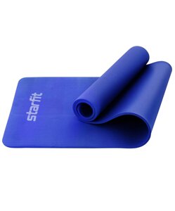 Коврик для йоги и фитнеса Star Fit FM-301, NBR,183x58x1,2 см, темно-синий