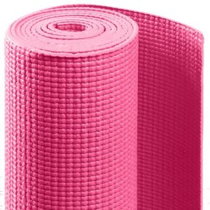 Коврик для йоги Sportex PVC, 173x61x0,4 см (розовый) HKEM112-04-PINK