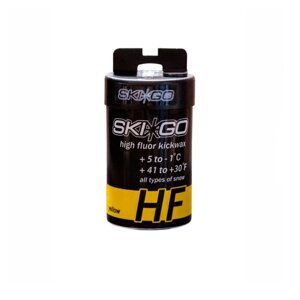 Мазь держания Skigo 90277 HF Kickwax Yellow (для мокрого снега)5°С -1°С) 45 г