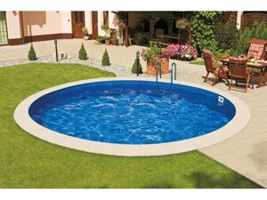 Морозоустойчивый бассейн Ibiza круглый глубина 1,2 м диаметр 5 м, мозайка