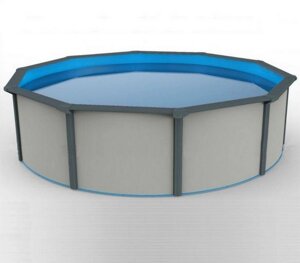 Морозоустойчивый бассейн Poolmagic White круглый 550x130 см Premium