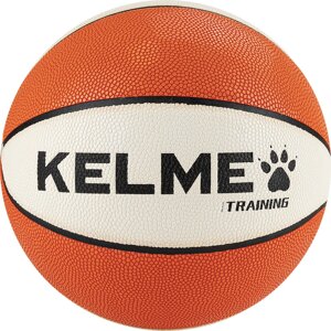 Мяч баскетбольный Kelme Hygroscopic 8102QU5004-133, р. 6, 8 панелей, ПУ, бут. кам., бело-оранжево-черный