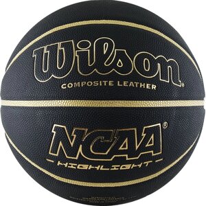 Мяч баскетбольный Wilson NCAA Highlight Gold WTB067519XB07 р. 7