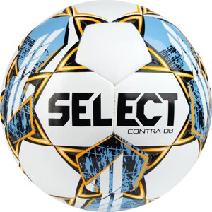 Мяч футбольный Select Contra DB V23, 0853160200, р. 3, 32 пан, ПУ, гибрид. сш, бело-голубой