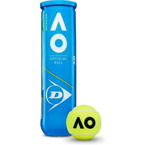 Мяч теннисный Dunlop Australian Open 601355 одобр. ITF, уп. 4 шт желтый