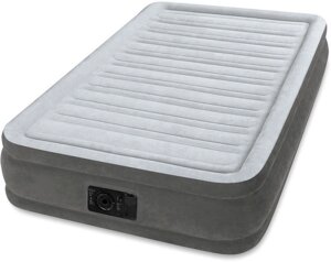 Надувная кровать Intex Comfort-Plush 99х191х33см, встроенный насос 220V 67766