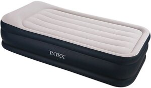 Надувная кровать Intex Deluxe Pillow Rest Raised Bed 99х191х42см, встр. насос 220V 64132