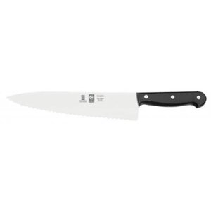 Нож кухонный 250/380мм черный с волнистой кромкой TECHNIC Icel | 27100.8660000.250