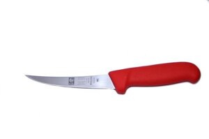 Нож обвалочный 130/260мм изогнутый полугибкое лезвие красный SAFE Icel | 28400.3856000.130
