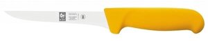 Нож обвалочный 150/275мм изогнутый желтый Poly Icel 24300.3918000.150