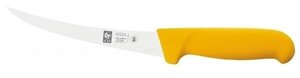 Нож обвалочный 150/285мм изогнутый гибкое лезвие желтый Poly Icel | 24300.3857000.150