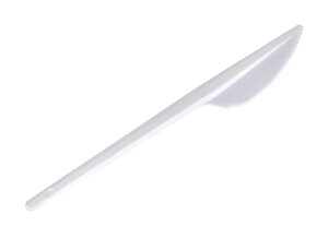 Нож одноразовый 165 мм 100 шт белый | ОП-142090
