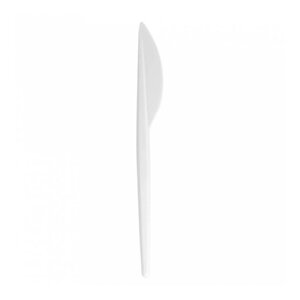 Нож одноразовый 17,5 см, белый, PS, 100 шт Garcia De Pou | 149.02