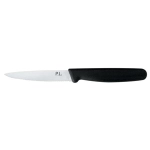 Нож PRO-Line для нарезки, волнист лезвие 10см пластик черная ручка P. L. Proff Cuisine | KB06-100SYD