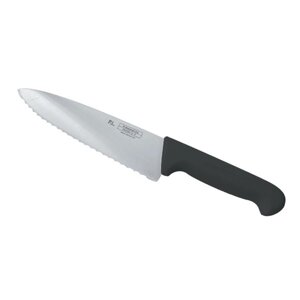 Нож PRO-Line поварской 20см черная пластик ручка волнистое лезвие P. L. Proff Cuisine | KB-7501-200S