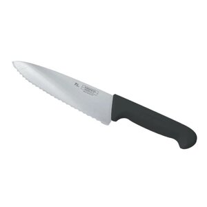 Нож PRO-Line поварской 25см черная пластик ручка волнистое лезвие P. L. Proff Cuisine | KB-7501-250S