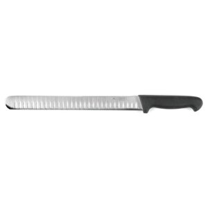 Нож PRO-Line слайсер 30см черная пластиковая ручка P. L. Proff Cuisine | KB-3866-300G-BK201-RE-PL