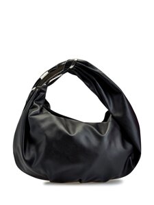 Плетеная сумка-хобо Ima с отделкой из гладкой кожи