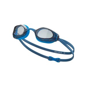 Очки для плавания Nike Vapor, NESSA177444, дымчатые линзы, FINA Approved, смен. перенос., синяя оправа