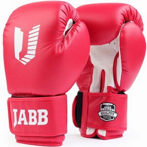 Перчатки боксерские (иск. кожа) 10ун Jabb JE-4068/Basic Star красный