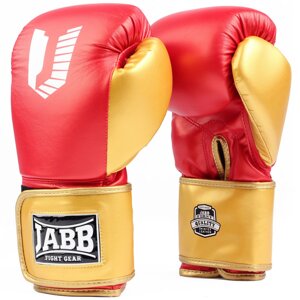 Перчатки боксерские (иск. кожа) 10ун Jabb JE-4081/US Ring красный\золото