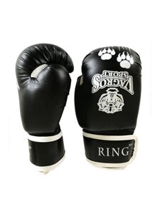 Перчатки боксерские VagroSport RING 10 унций RS510 черный