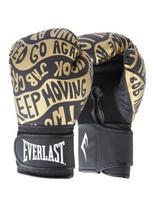 Перчатки тренировочные 12oz Everlast Spark P00002795 черный\золотой