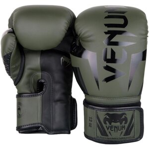 Перчатки Venum Elite 1392-200-12oz хакки\черный