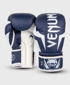 Перчатки Venum Elite 1392-410-16oz синий\белый