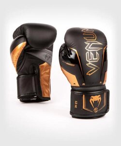 Перчатки Venum Elite Evo 04260-137-10oz черный\бронзовый