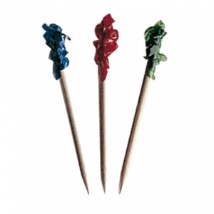 Пика "Цветные" 6,5 см, бамбук, 1000 шт Garcia De Pou | 122.18