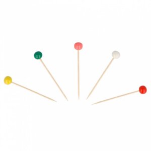 Пика "Цветные шарики" 6,5 см, бамбук, 144 шт Garcia De Pou | 122.59