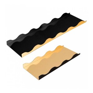 Подложка кондитерская двусторонняя 30х10х2 см, золотая/черная, картон, 50 шт Garcia De Pou | 168.27
