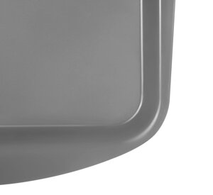 Поднос столовый 490х360 мм серый полипропилен особо прочный