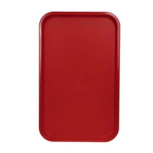 Поднос столовый 530х330 мм красный, полипропилен
